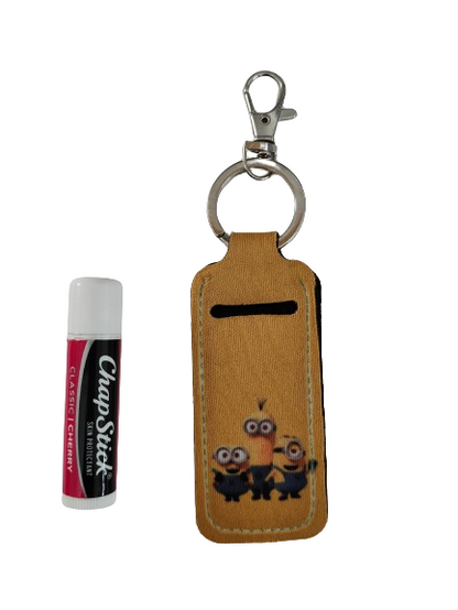 Keychain - Sublimated lipstick holder (Minions)