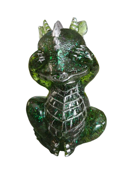 Knickknack - Resin see no evil dragon trinket