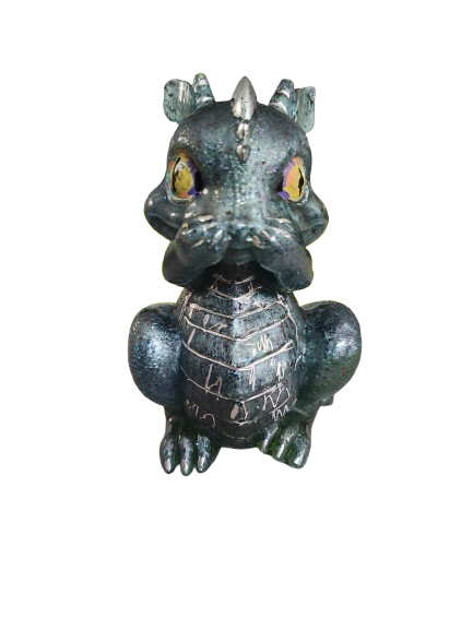 Knickknack - Resin say no evil dragon trinket