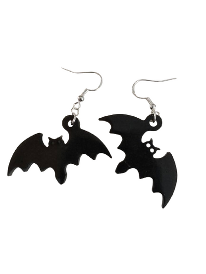 Earrings - Resin bats on hook