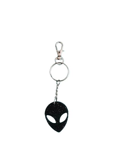 Keychain - Resin alien face