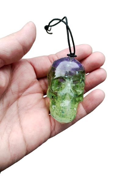 Car Ornament - Resin 3D Skull