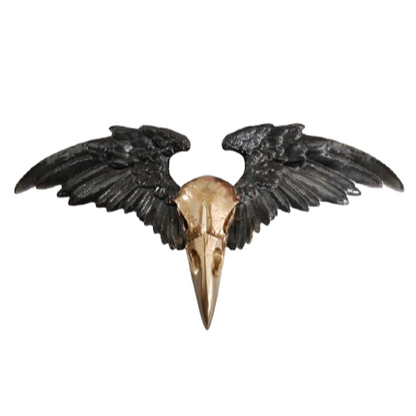 Knickknack - Resin Crow skull skeleton