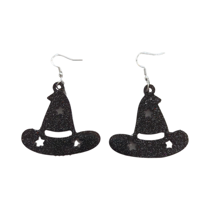 Earrings - Resin witch hat on hook