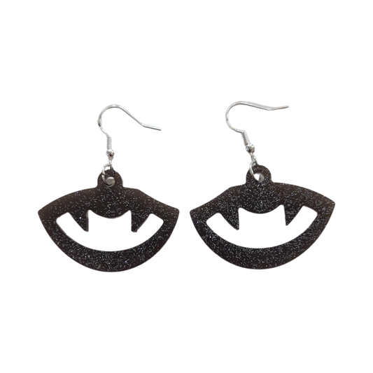 Earrings - Resin vampire teeth on hook