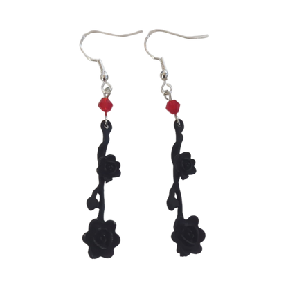 Earrings - Rose on hook