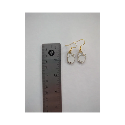 Earrings - Cat #4 on gold hook