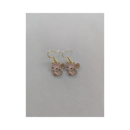 Earrings - Cat #5 on gold hook