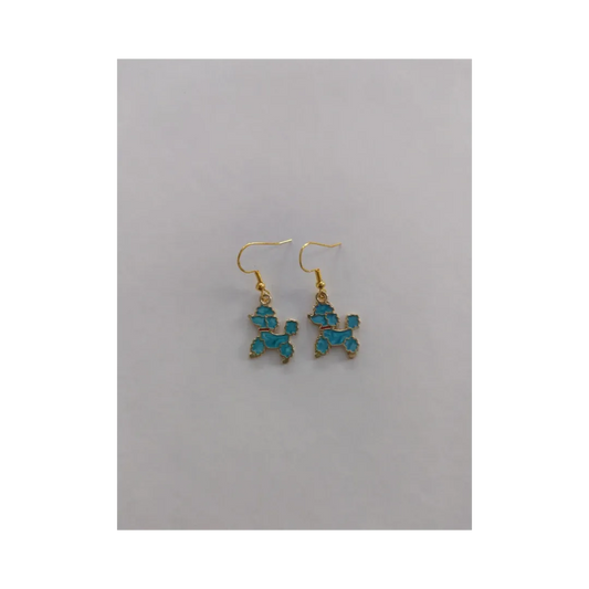 Earrings - Dog #1 on gold hook