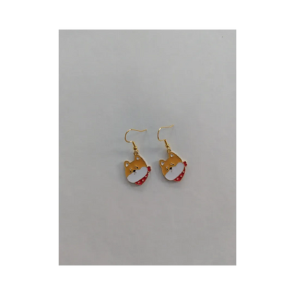 Earrings - Dog #5 on gold hook