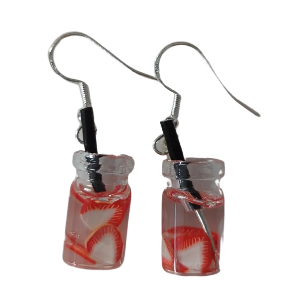 Earrings - Fruit tea on hook