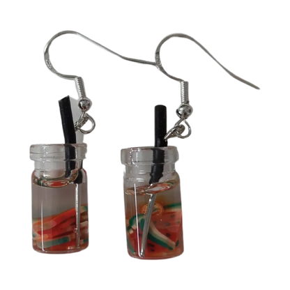 Earrings - Fruit tea on hook