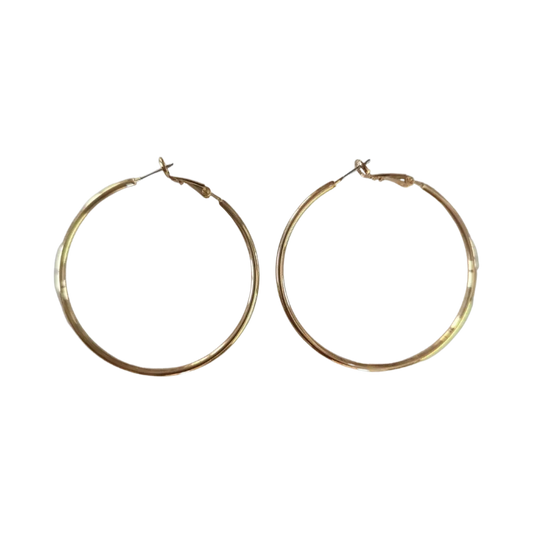 Earrings - Large 50 mm Gold Hoop