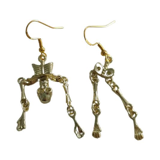 Earrings - Mismatch skeleton on hook