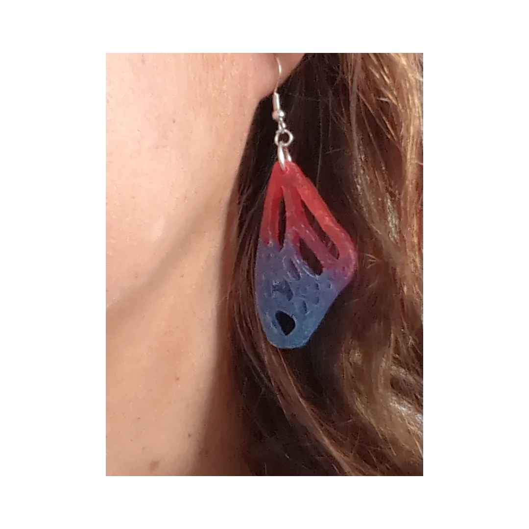 Earrings - Resin butterfly wings