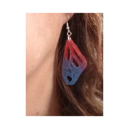 Earrings - Resin butterfly wings