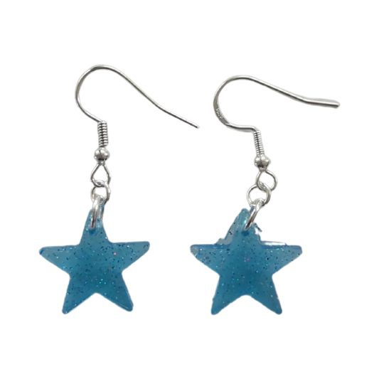 Earrings - Resin small star on hook