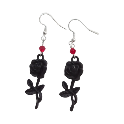 Earrings - Rose on hook