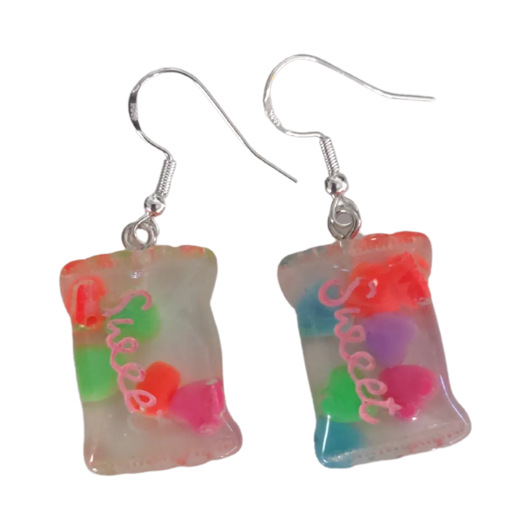 Earrings - Sweet Candy on Silver Hook