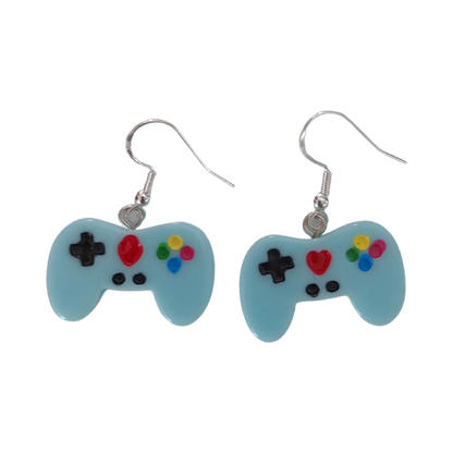 Earrings - Video game controller on silver hook