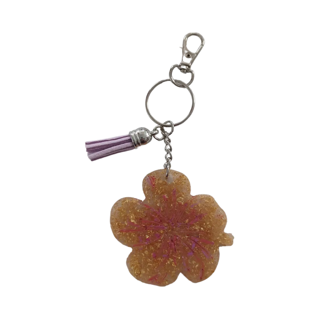 Keychain - Resin flower