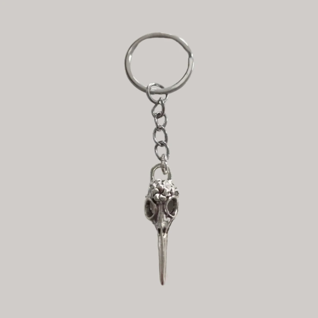 Keychain - Raven skull